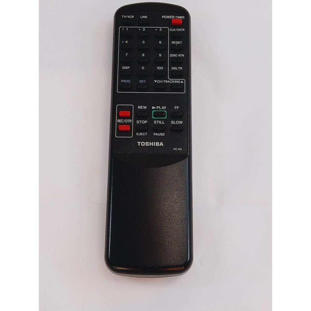 Genuine Toshiba VC-43 TV/VCR Remote Control Tested‎ & Working👍